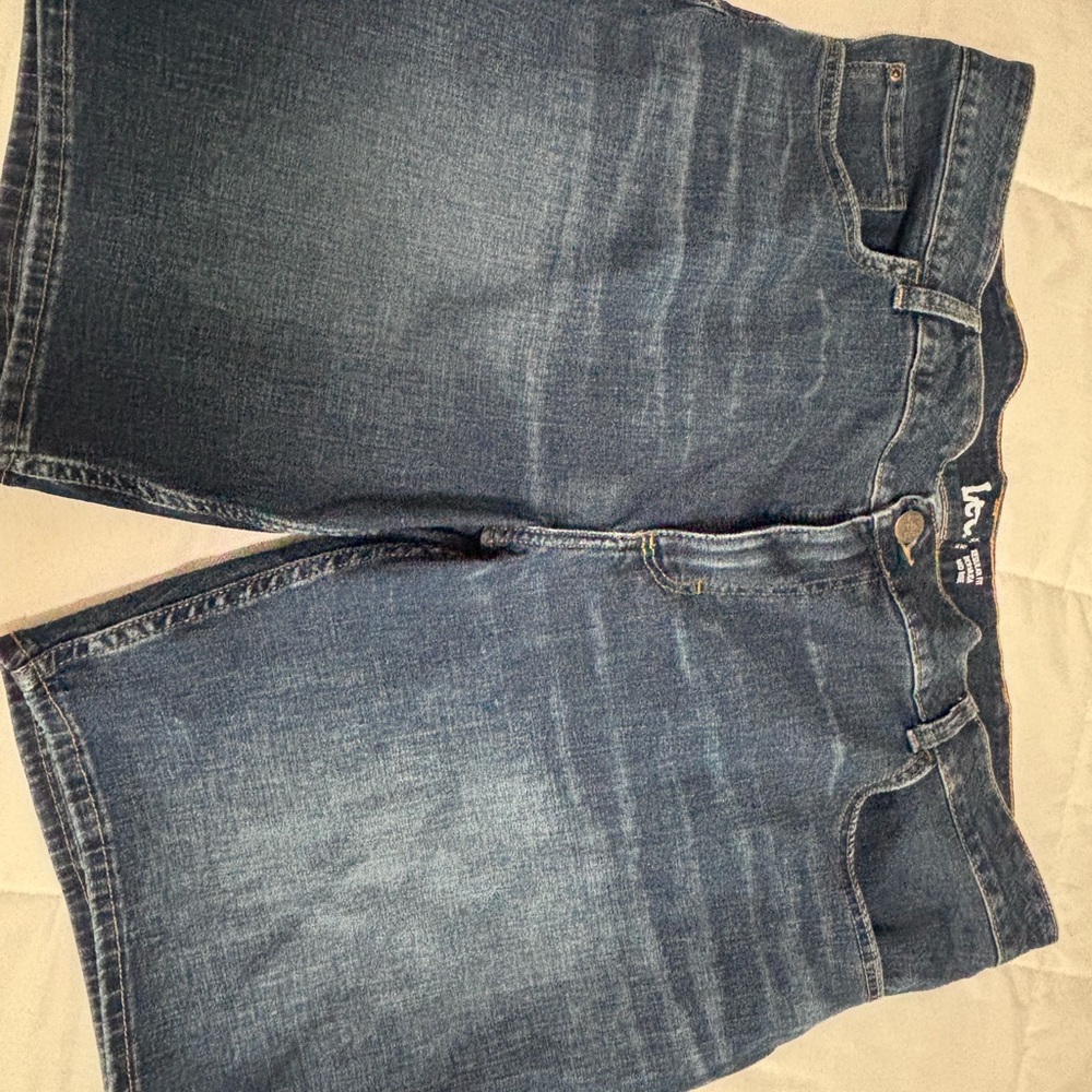 Lee Blue Denim Bermuda Shorts